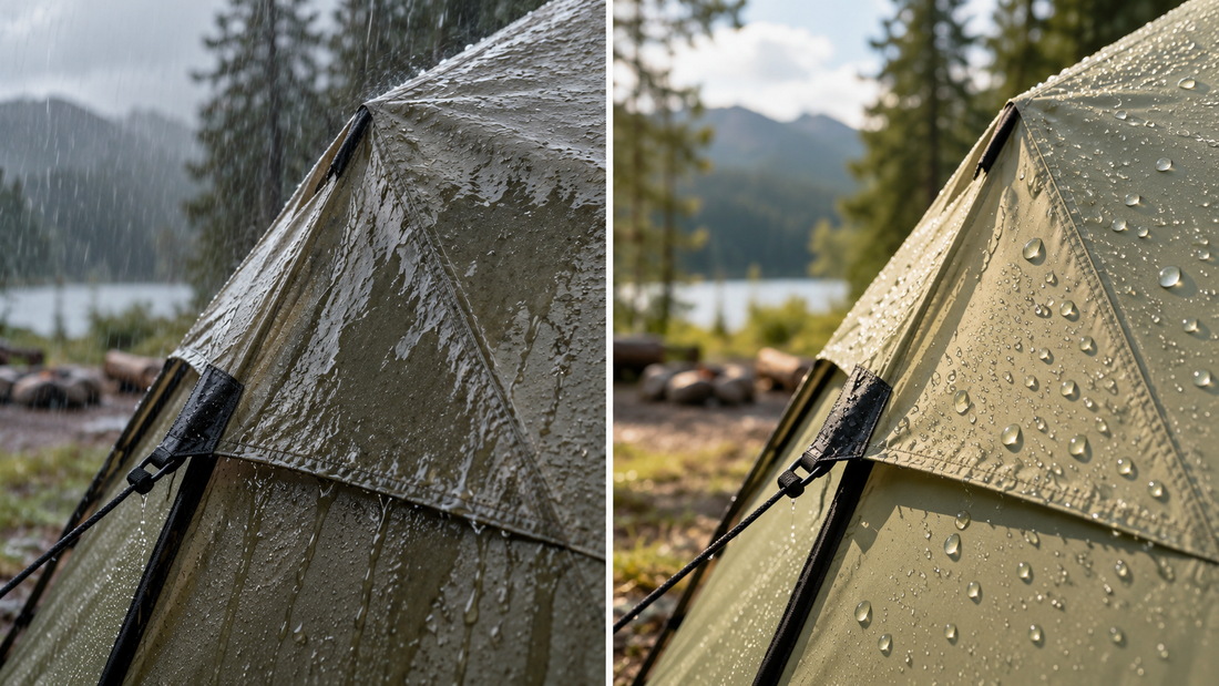 Tent en tentdoek waterafstotend impregneren met coating