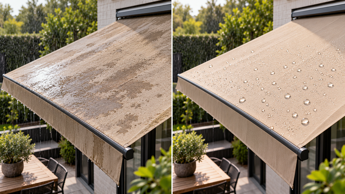 Zonnescherm waterafstotend impregneren met coating